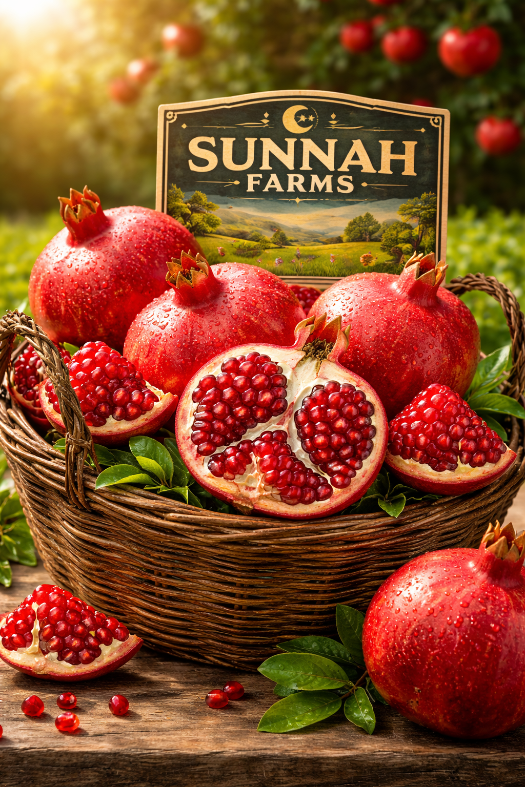 Reserve Fresh Sunnah Farm Pomegranates - Bill and Deliver once available